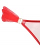 AW12 Inheritance Membranes Silk Lingerie Clip-Release Thong (Beating Heart {Red})